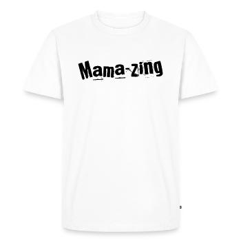 Mama-zing Merveille de Maman - T-shirt Premium bio Homme - blanc - Devant - Nico (187cm)