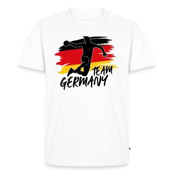 Allemagne Handball Emotion - T-shirt Premium bio Homme - blanc - Devant - Nico (187cm)