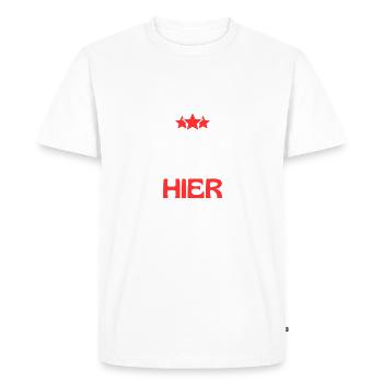 Relax j'ai eu mon permis hier - T-shirt Premium bio Homme - blanc - Devant - Nico (187cm)