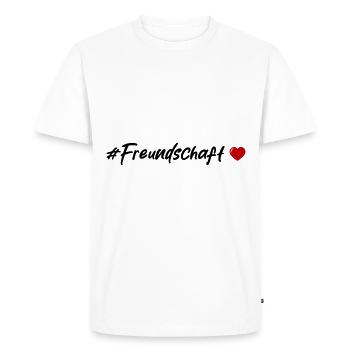 Cœur d’amitié - T-shirt Premium bio Homme - blanc - Devant - Nico (187cm)