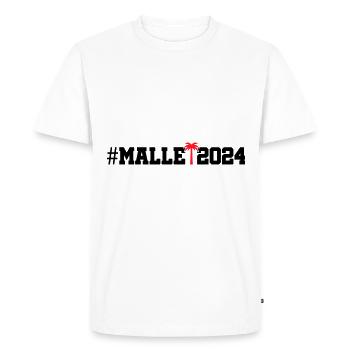 Malle 2024 - Men's Premium Organic T-Shirt - white - Front - Nico (187cm)
