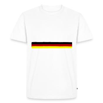 Germany Colors Symbol - Men's Premium Organic T-Shirt - white - Front - Nico (187cm)