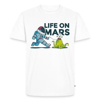 Astronaute de la lune de mars - T-shirt Premium bio Homme - blanc - Devant - Nico (187cm)