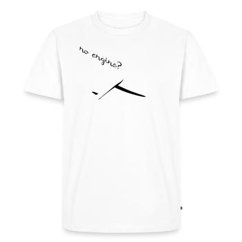Planeur Planeur Planeur Pilote - T-shirt Premium bio Homme - blanc - Devant - Nico (187cm)