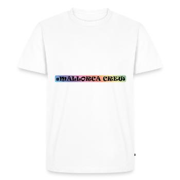 Majorque Équipage - T-shirt Premium bio Homme - blanc - Devant - Nico (187cm)