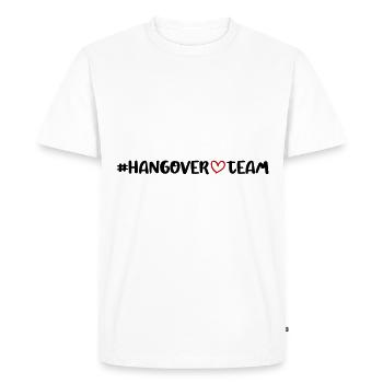 Coeur d'équipe de gueule de bois - T-shirt Premium bio Homme - blanc - Devant - Nico (187cm)