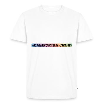 Équipage californien - T-shirt Premium bio Homme - blanc - Devant - Nico (187cm)