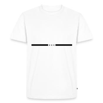 Star Line Element - Men's Premium Organic T-Shirt - white - Front - Nico (187cm)
