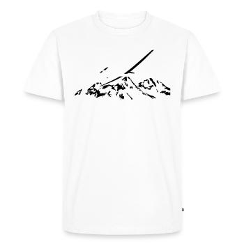 Pilote de planeur planeur volant pilote de planeur - T-shirt Premium bio Homme - blanc - Devant - Nico (187cm)
