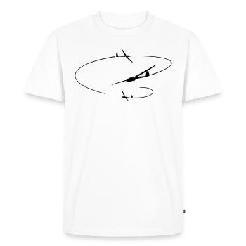 Planeur Vol à voile Planeur Planeur Planeur - T-shirt Premium bio Homme - blanc - Devant - Nico (187cm)