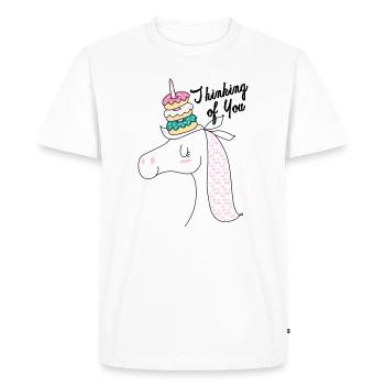 Donut unicorn - Men's Premium Organic T-Shirt - white - Front - Nico (187cm)