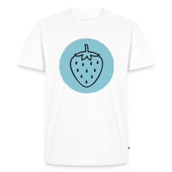 Fraise - T-shirt Premium bio Homme - blanc - Devant - Nico (187cm)