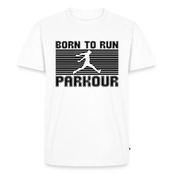 Parkour - Men's Premium Organic T-Shirt - white - Front - Nico (187cm)