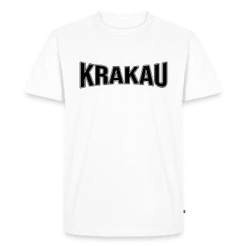Cracovie - T-shirt Premium bio Homme - blanc - Devant - Nico (187cm)