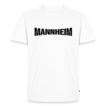 Mannheim - T-shirt Premium bio Homme - blanc - Devant - Nico (187cm)