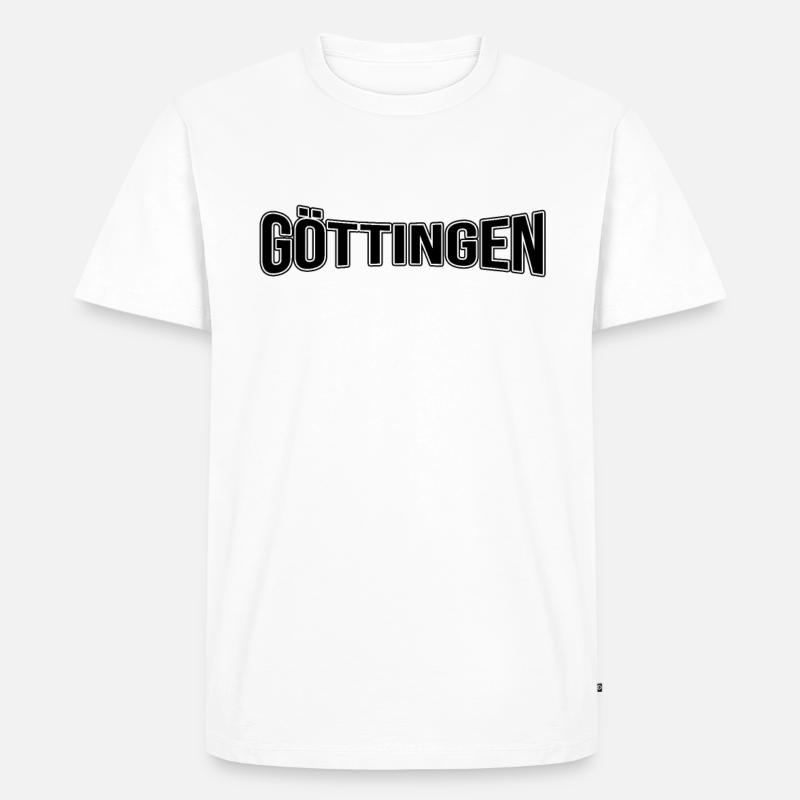 Göttingen - Männer Premium Bio T-Shirt - Weiß
