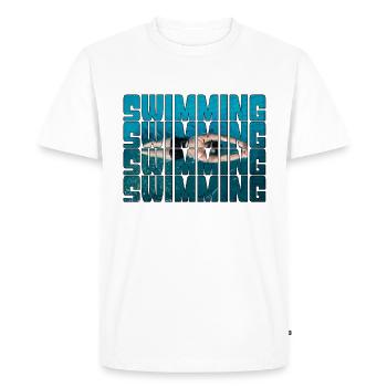 Nager - T-shirt Premium bio Homme - blanc - Devant - Nico (187cm)