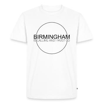 Birmingham Dicton - T-shirt Premium bio Homme - blanc - Devant - Nico (187cm)