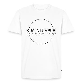 Citation de Kuala Lumpur - T-shirt Premium bio Homme - blanc - Devant - Nico (187cm)