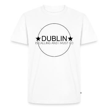 Dicton de Dublin - T-shirt Premium bio Homme - blanc - Devant - Nico (187cm)