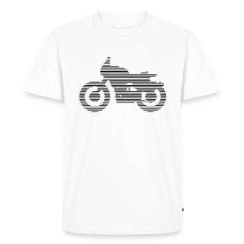 Motorcycle - Men's Premium Organic T-Shirt - white - Front - Nico (187cm)