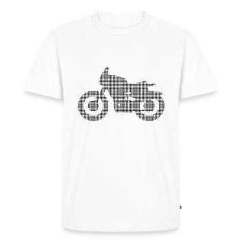 Motocyclette - T-shirt Premium bio Homme - blanc - Devant - Nico (187cm)