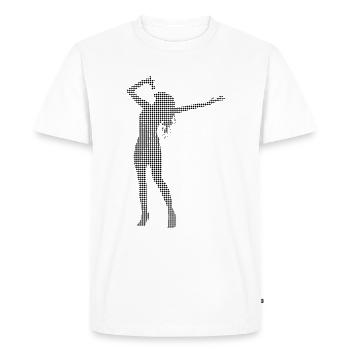 Sing - Men's Premium Organic T-Shirt - white - Front - Nico (187cm)