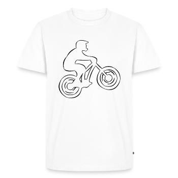 Motocross VTT - T-shirt Premium bio Homme - blanc - Devant - Nico (187cm)
