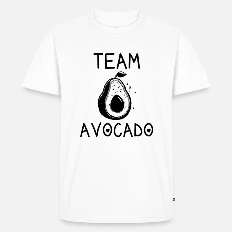 Team Avocado - Männer Premium Bio T-Shirt - Weiß