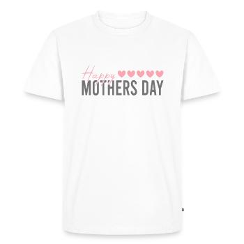 Bonne fête des mères - T-shirt Premium bio Homme - blanc - Devant - Nico (187cm)