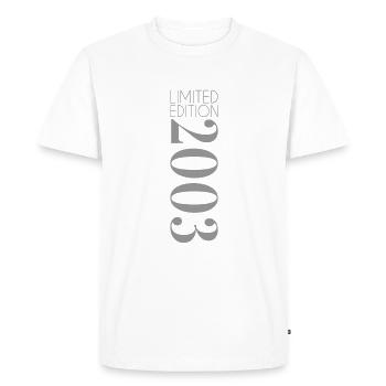 Édition limitée 2003 - T-shirt Premium bio Homme - blanc - Devant - Nico (187cm)