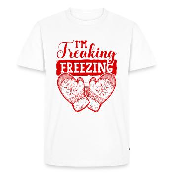 Freezing Winter - Men's Premium Organic T-Shirt - white - Front - Nico (187cm)