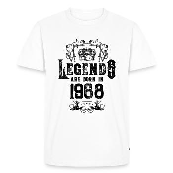 1968 legends birthday - Men's Premium Organic T-Shirt - white - Front - Nico (187cm)