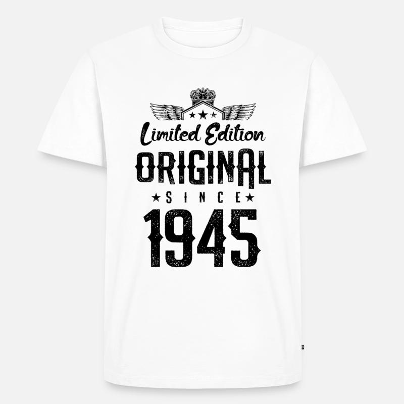 1945 limited edition - Männer Premium Bio T-Shirt - Weiß