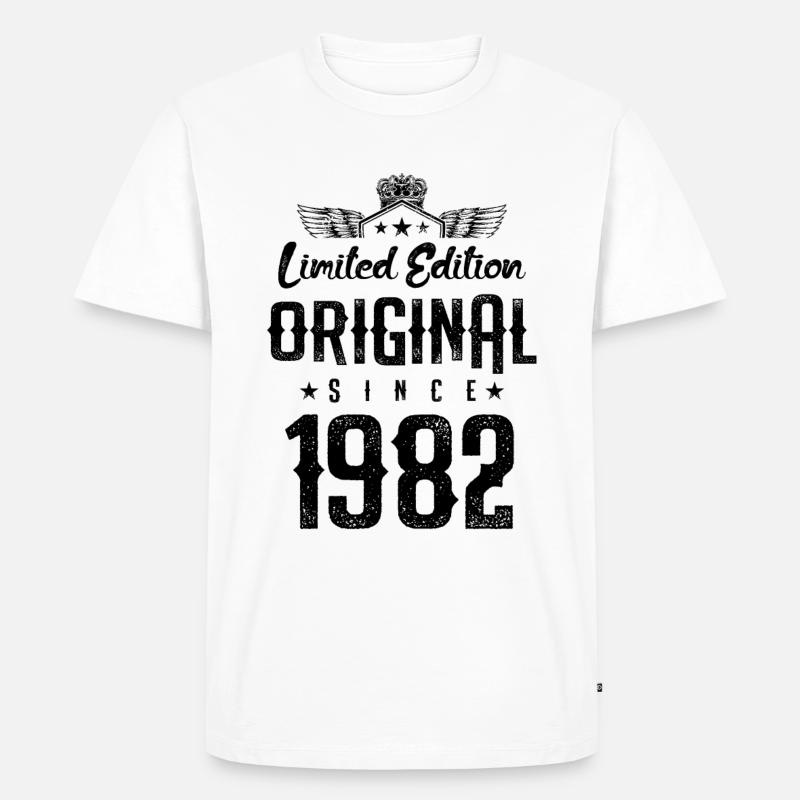 1982 limited edition - Männer Premium Bio T-Shirt - Weiß