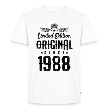 Édition limitée 1988 - T-shirt Premium bio Homme - blanc - Devant - Nico (187cm)