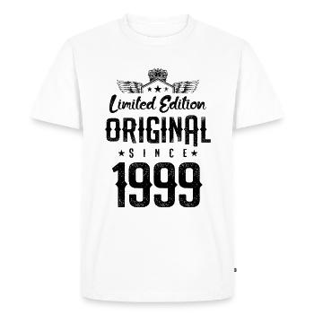Édition limitée 1999 - T-shirt Premium bio Homme - blanc - Devant - Nico (187cm)