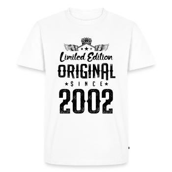 Édition limitée 2002 - T-shirt Premium bio Homme - blanc - Devant - Nico (187cm)