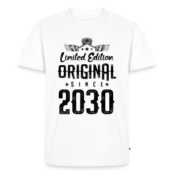 2030 limited edition - Men's Premium Organic T-Shirt - white - Front - Nico (187cm)