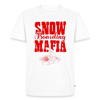Snowboarding Mafia - Men's Premium Organic T-Shirt - white - Front - Nico (187cm)