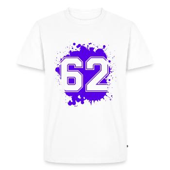 62 Nombre d’objets blob - T-shirt Premium bio Homme - blanc - Devant - Nico (187cm)