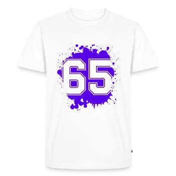 65 Nombre d’objets blob - T-shirt Premium bio Homme - blanc - Devant - Nico (187cm)