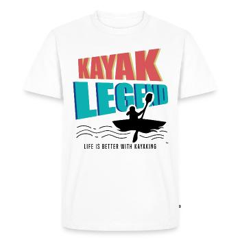 Kayak Legend Kayak Canoë Sports nautiques - T-shirt Premium bio Homme - blanc - Devant - Nico (187cm)