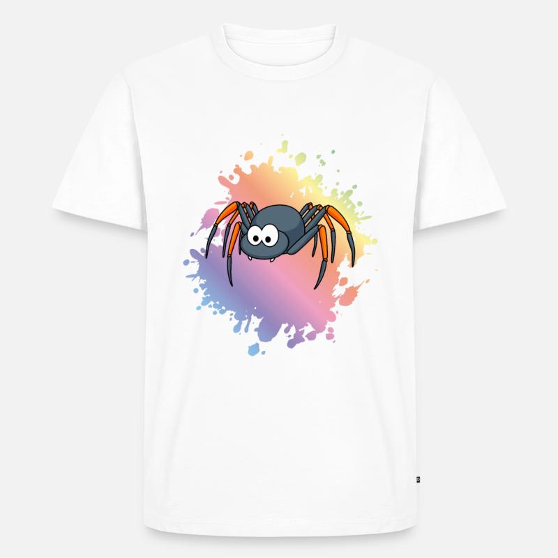 Tarantula Comic Tier - Männer Premium Bio T-Shirt - Weiß