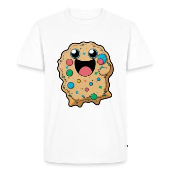 Cookies Bande dessinée - T-shirt Premium bio Homme - blanc - Devant - Nico (187cm)