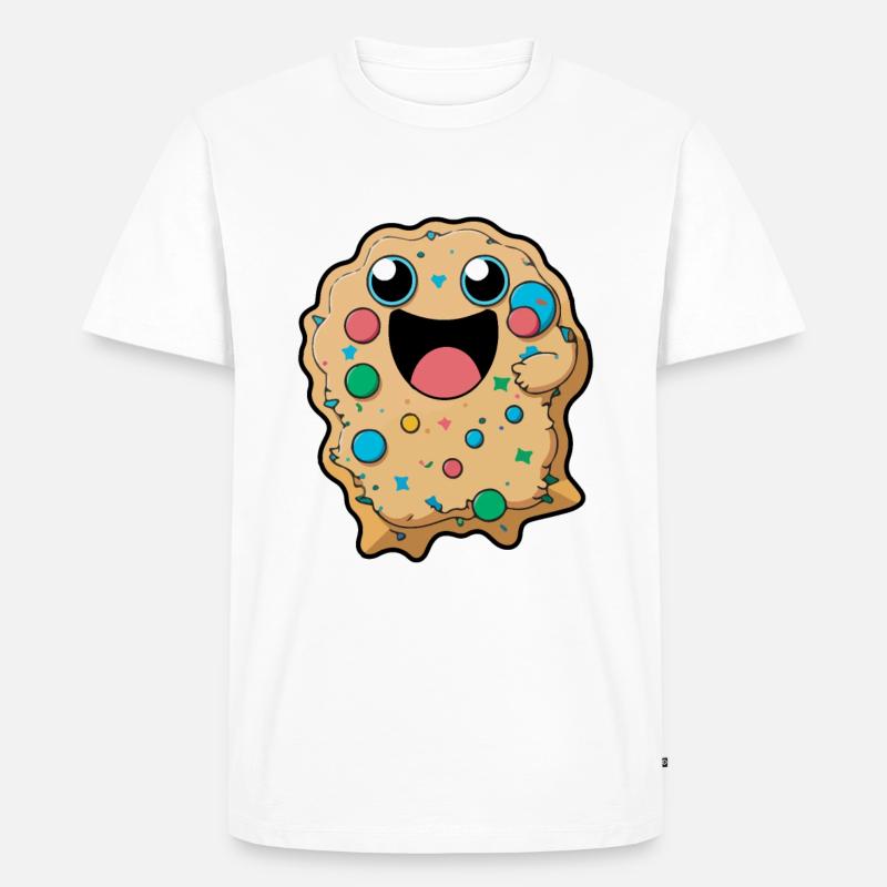 Kekse Comic - Männer Premium Bio T-Shirt - Weiß