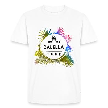 Calella Tour Travel coloré - T-shirt Premium bio Homme - blanc - Devant - Nico (187cm)