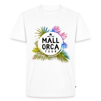 Mallorca Tour Travel Colorful - Men's Premium Organic T-Shirt - white - Front - Nico (187cm)