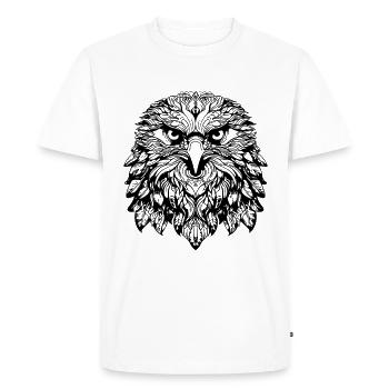 Aigle Mandala Boho - T-shirt Premium bio Homme - blanc - Devant - Nico (187cm)