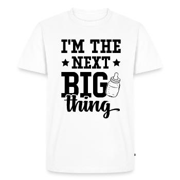 Bébé drôle de dicton - T-shirt Premium bio Homme - blanc - Devant - Nico (187cm)